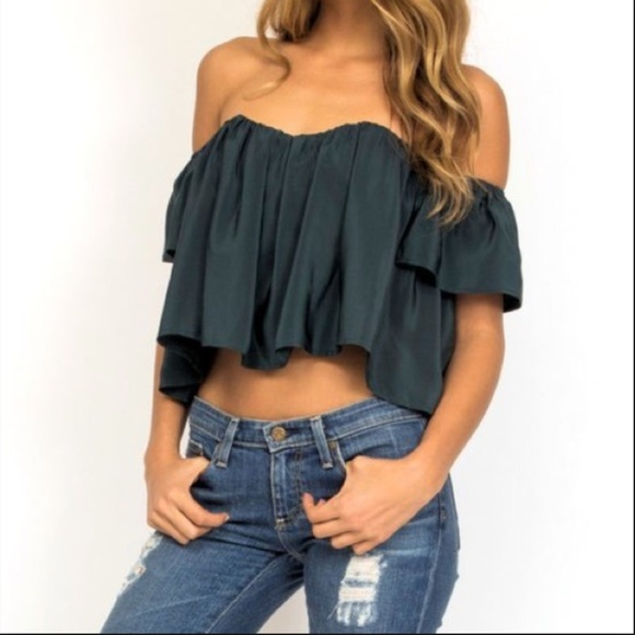 Stone Cold Fox off the shoulder top - Picture 1 of 5